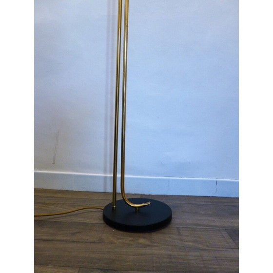 Image 1 of Lampadaire halogène vintage en laiton, 1970