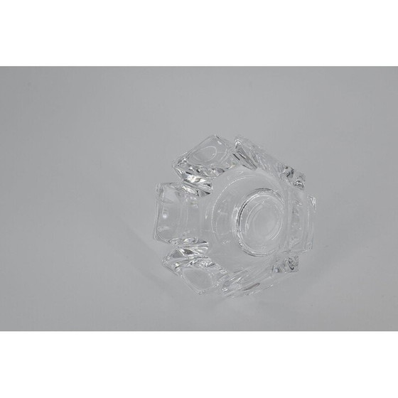 Image 1 of Bol Corona en cristal vintage par Lars Hellsten pour Orrefors, Scandinave, 1970