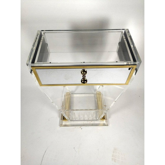 Image 1 of Table d'appoint vintage en plexiglas