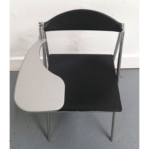 Chaise pliante Donald vintage avec étagère par Poltrona Frau