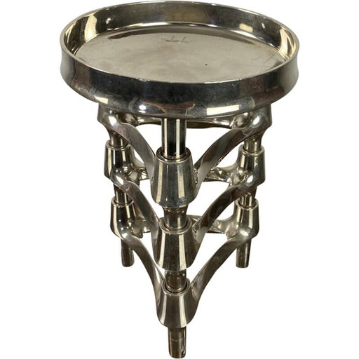 Lot de 3 bougeoirs modulaires vintage Bmf Nagel avec 1 coupelle, 1970