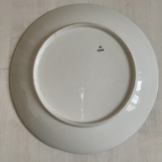 Image 1 of 2 Assiettes En Porcelaine Ancienne Italienne Pour Richard Ginori