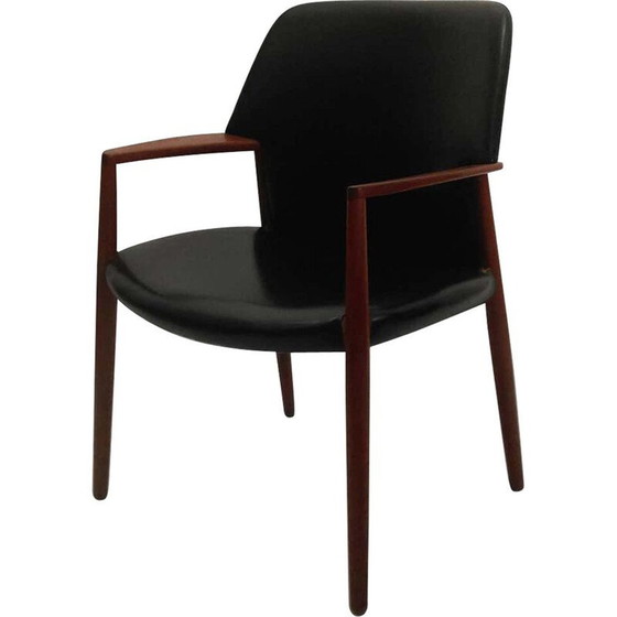 Image 1 of Fauteuil Vintage Aksel Bender Madsen, Ejnar Larsen Inc. Reupholstery 1950s