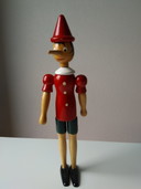 Pinocchio vintage en bois