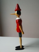 Pinocchio vintage en bois