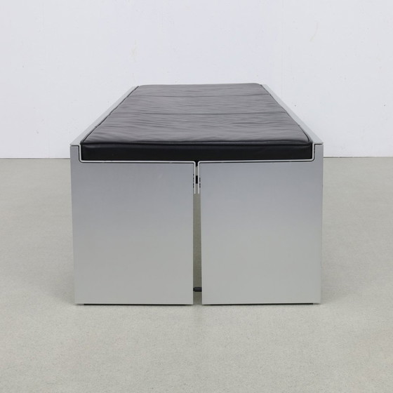 Image 1 of Bq 01 Banc de musée en cuir par Wim Quist pour Spectrum, 1970S