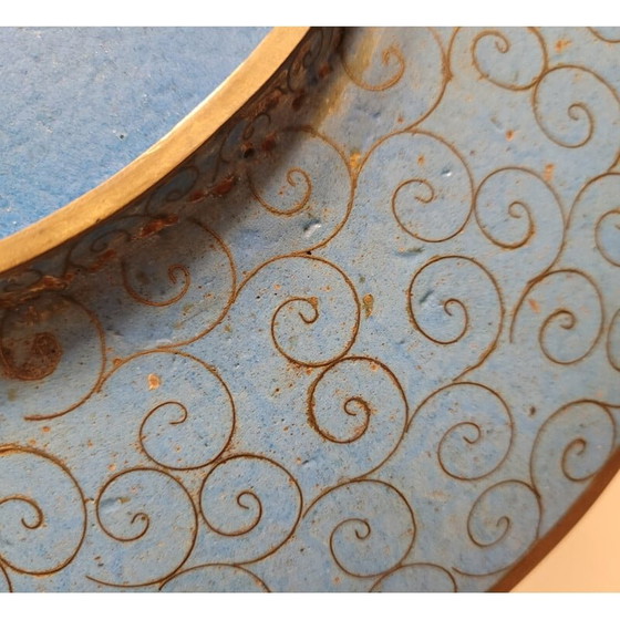 Image 1 of Paire d'assiettes vintage en émail cloisonné sur métal, Japon