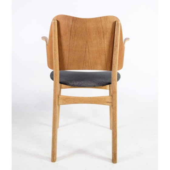Image 1 of Ensemble de 4 fauteuils vintage modèle 107 en chêne et teck par Hans Olsen pour Bramin, 1960