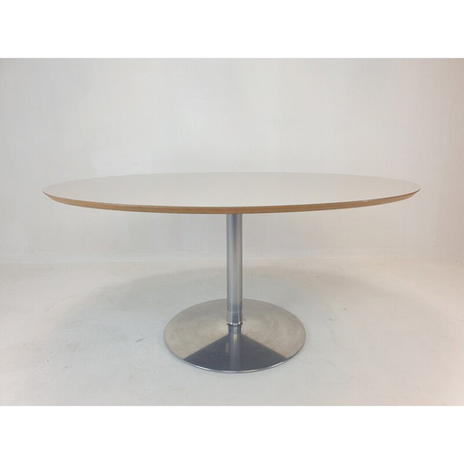 Table de salle à manger ovale vintage par Pierre Paulin pour Artifort, 1960s