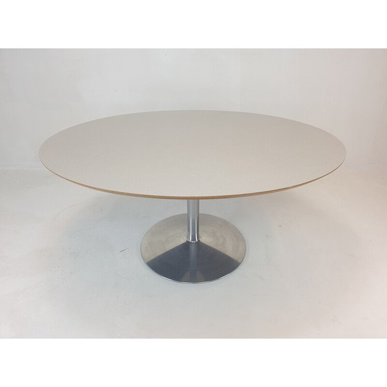 Image 1 of Table de salle à manger ovale vintage par Pierre Paulin pour Artifort, 1960s