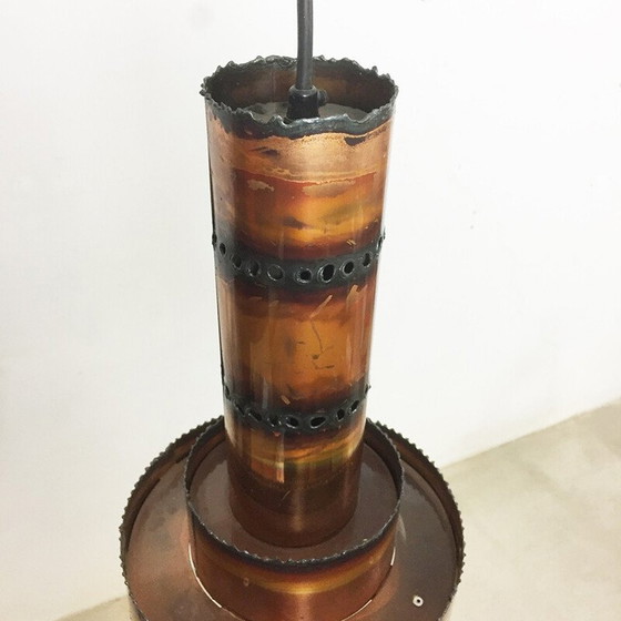 Image 1 of Pendentif brutaliste en métal vintage par Sven Aage Holm Sorensen pour Holm Sørensen and Co, Danemark 1960