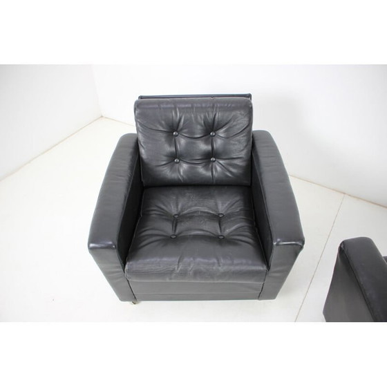 Image 1 of Fauteuils en cuir vintage, Finlande 1970