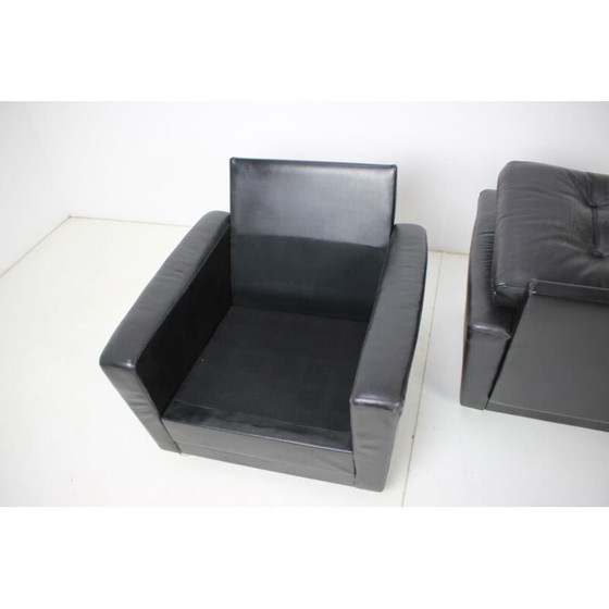 Image 1 of Fauteuils en cuir vintage, Finlande 1970