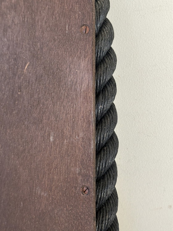 Image 1 of Miroir Corde Design Années 60 