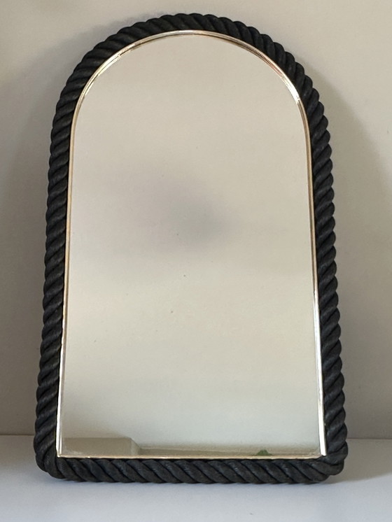 Image 1 of Miroir Corde Design Années 60 
