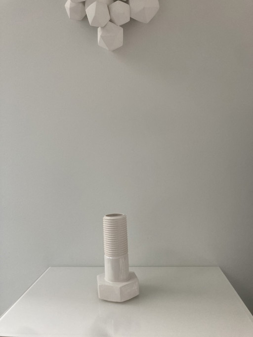 Vissez-le ! Vase en céramique blanche, Dutch Design