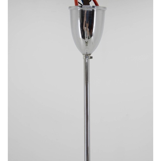 Image 1 of Lampe suspendue vintage en verre Art Déco, Tchécoslovaquie 1950
