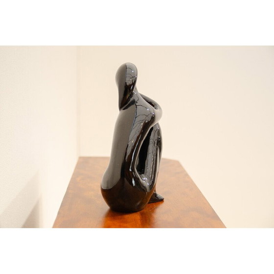 Image 1 of Sculpture vintage en céramique d'une fille nue par Jitka Forejtová, Tchécoslovaquie 1960