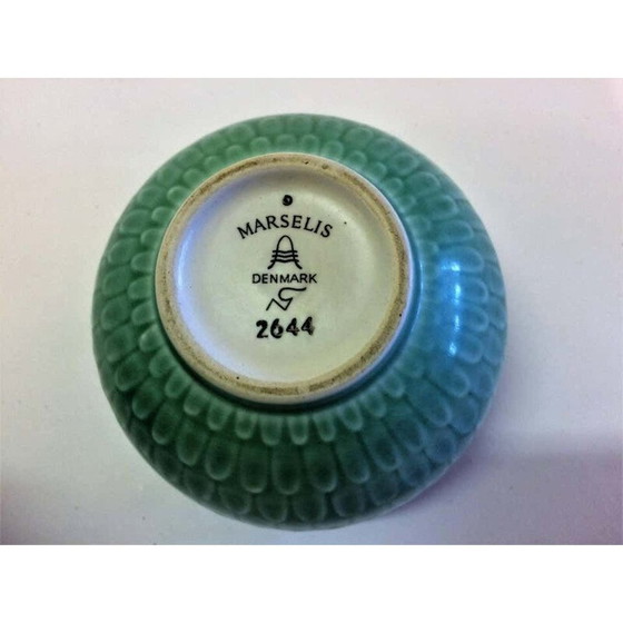 Image 1 of Bol vintage vert par Marselis Bowl Royal Copenhagen Nils Thorsson, 1950