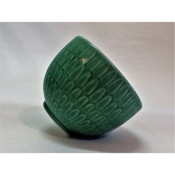 Image 1 of Bol vintage vert par Marselis Bowl Royal Copenhagen Nils Thorsson, 1950