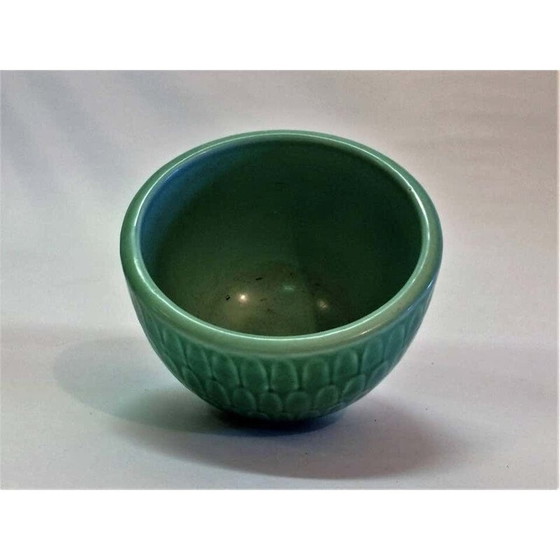 Image 1 of Bol vintage vert par Marselis Bowl Royal Copenhagen Nils Thorsson, 1950