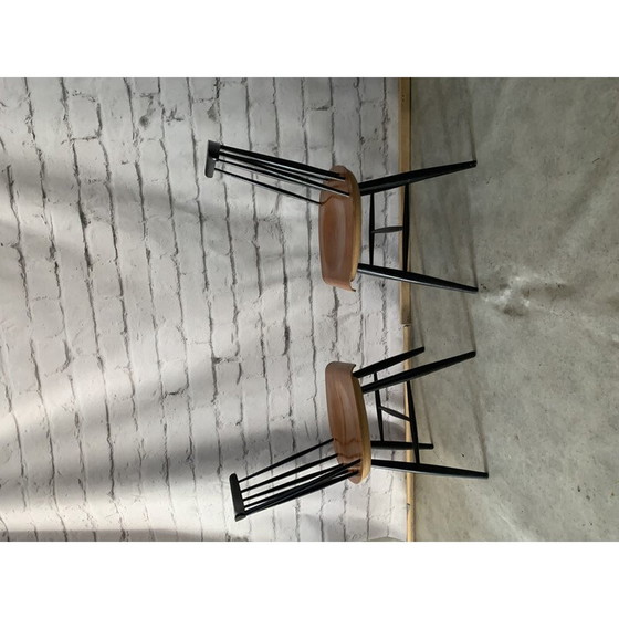 Image 1 of Paire de chaises de salle à manger vintage en contreplaqué de teck par Ilmari Tapiovaara pour Komnik