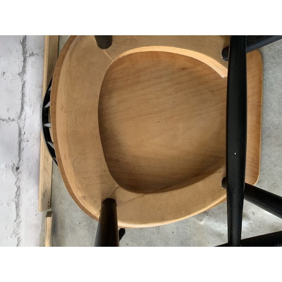 Image 1 of Paire de chaises de salle à manger vintage en contreplaqué de teck par Ilmari Tapiovaara pour Komnik