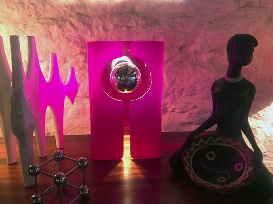 Image 1 of Lampe à poser vintage - V.Fuschia - Space Age - 1970