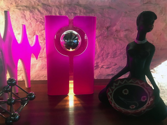 Image 1 of Lampe à poser vintage - V.Fuschia - Space Age - 1970