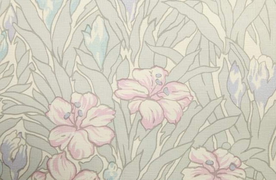 Image 1 of 12494 Papier peint floral romantique des années 90