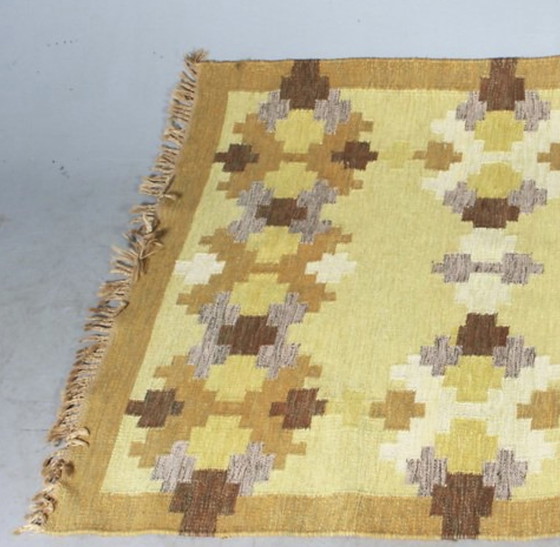 Image 1 of Tapis suédois Mid Century Röllakan, 1960S