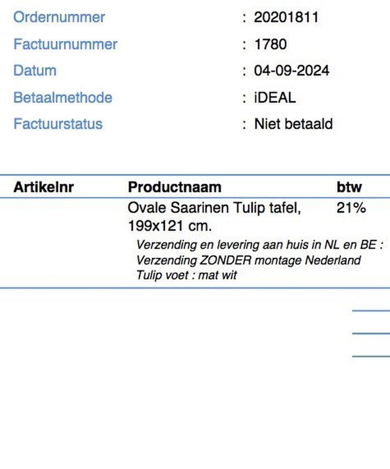 Image 1 of Table à manger ovale de l'ère spatiale