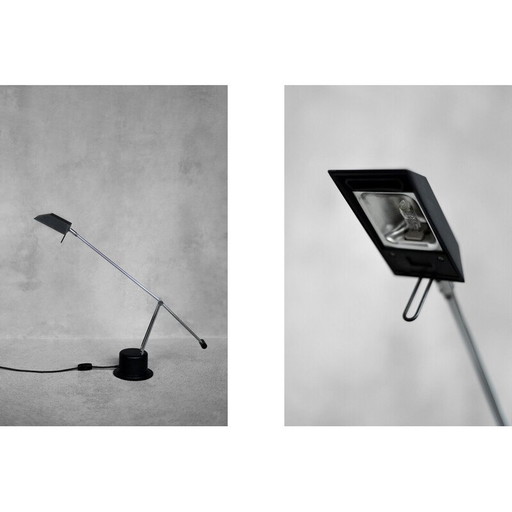 Lampe de bureau vintage en acier chromé et plastique pour Massive, Belgique, 1980