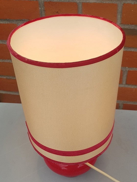 Image 1 of 2X Lampes de table à pied en verre, 1960S