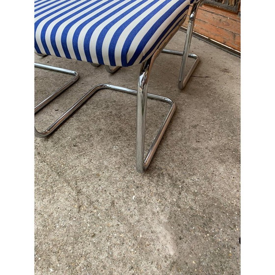 Image 1 of Ensemble de 4 chaises italiennes vintage B32 Cesca par Marcel Breuer, 1970