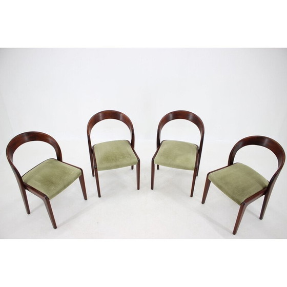 Image 1 of Ensemble de 4 chaises vintage, Tchécoslovaquie 1960