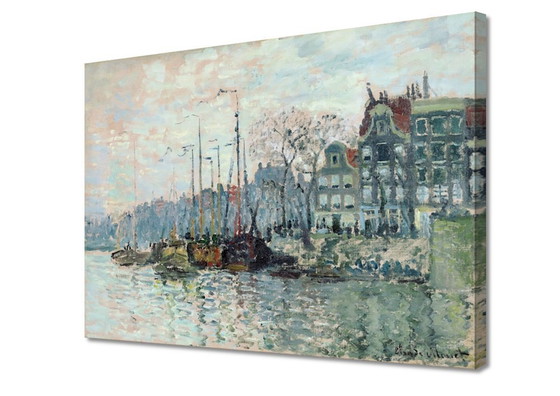 Image 1 of Claude Monet ---Vue du Kromme Waal à Amsterdam