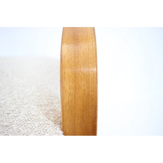 Image 1 of Ensemble de 4 chaises vintage en bois courbé et tissu bouclé par Ludvík Volák pour Dřevopodnik Holešov, Tchécoslovaquie 1970