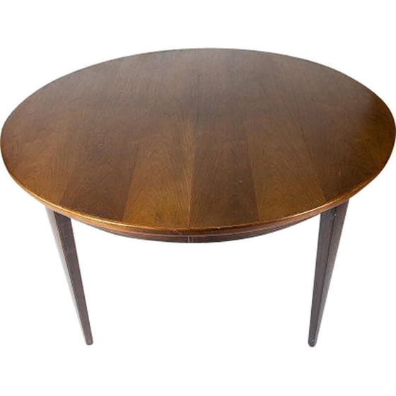 Image 1 of Table de salle à manger vintage en bois de rose par Omann Junior 1960s