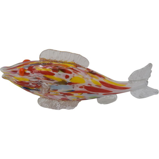 Image 1 of Poisson en verre vintage par Novy Bor, Tchécoslovaquie 1970
