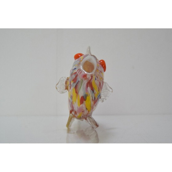 Image 1 of Poisson en verre vintage par Novy Bor, Tchécoslovaquie 1970