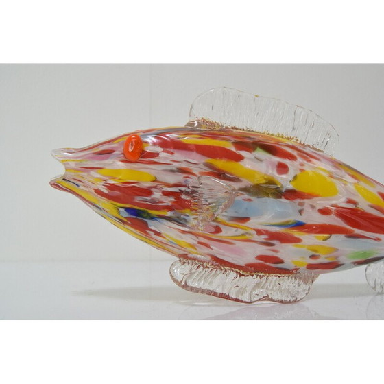 Image 1 of Poisson en verre vintage par Novy Bor, Tchécoslovaquie 1970
