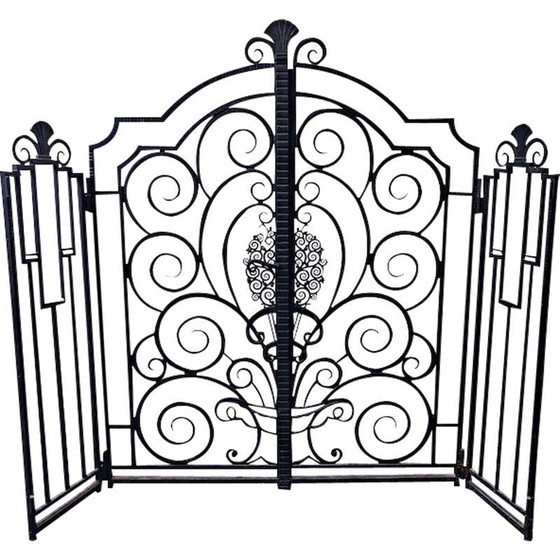 Image 1 of Grille vintage en fer forgé, 1940