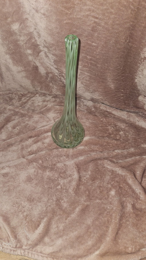 Magnifique grand vase en verre d'art 40 cm