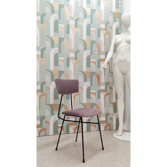 Image 1 of Ensemble de 4 chaises de salle à manger italiennes vintage, années 1950