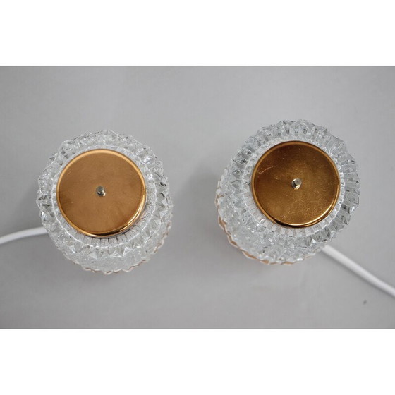 Image 1 of Paire de lampes de table vintage en cuivre par Kamenicky Senov, Tchécoslovaquie