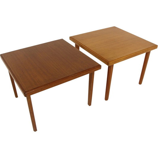 Paire de tables d'appoint scandinaves en teck, Suède 1960