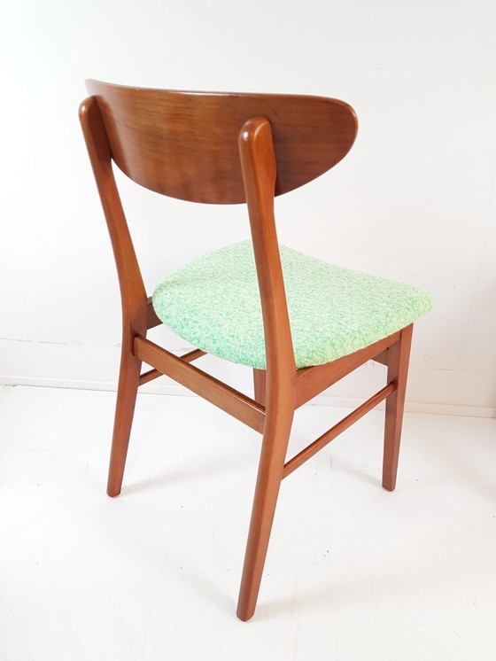 Image 1 of 5 Danish Farstrup Dining Chairs | Green New Upholstered