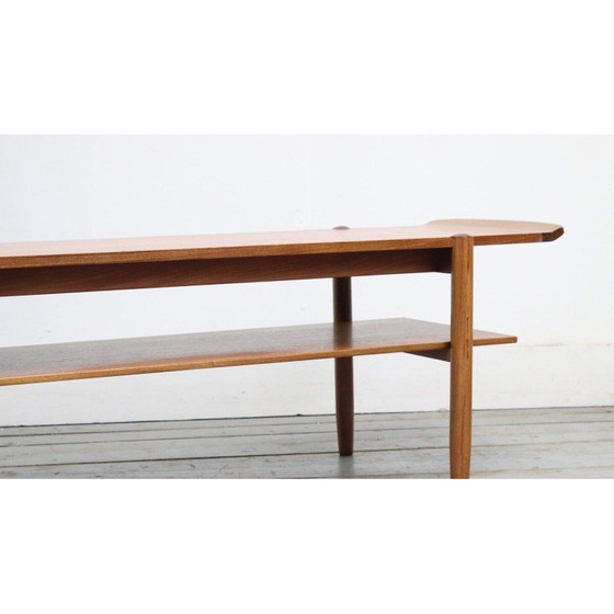Image 1 of Table basse vintage à 2 niveaux en teck, Danemark