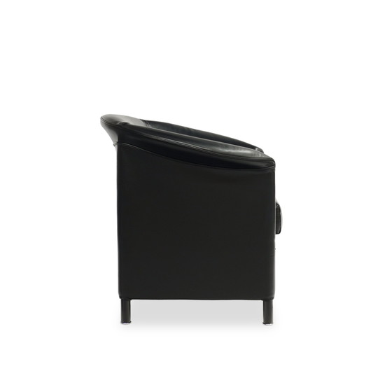 Image 1 of Wittmann Aura | Fauteuil en cuir noir